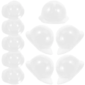 10 Шт Игрушки Miniforce Миниатюрная Домашняя Птица Украшают Пластиковую безопасность Белого цвета