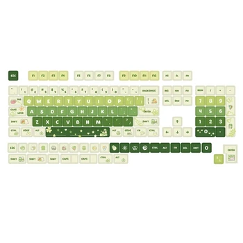 133 клавиши зеленых механических клавишных колпачков XDA DyeSub для клавиатур 61/64/68/87/96/104/108