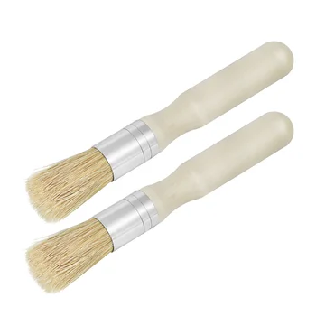 2 шт. Профессиональных кисточек для рисования кистями с деревянной ручкой для настенной росписи мебели