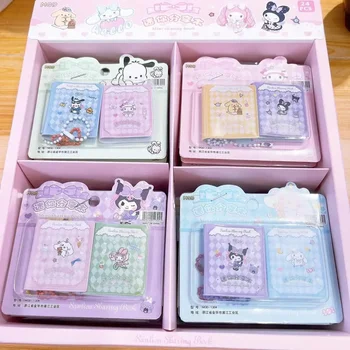 24шт Sanrio Mini Sharing Notebooks Kuromi Cinnamoroll Pochacco Портативный Блокнот Канцелярские Принадлежности Оптом