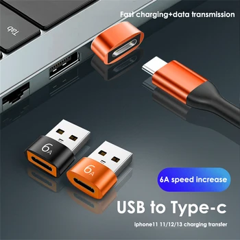 6A Type C Женский к USB A мужской OTG адаптер конвертер USB-C для Macbook Xiaomi Samsung Oneplus Кабельный разъем-адаптер
