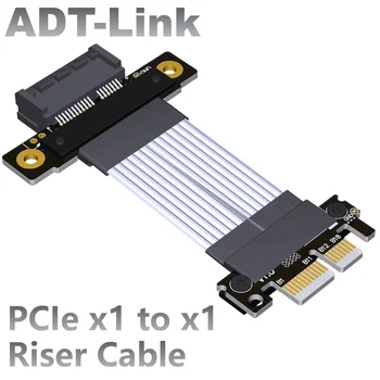 ADT-Link PCIe 4.0 x1-x1 Соединительный кабель Для подключения сетевой карты, Звуковой карты, Удлинителя USB-карты Кабель-адаптер PCIe x1