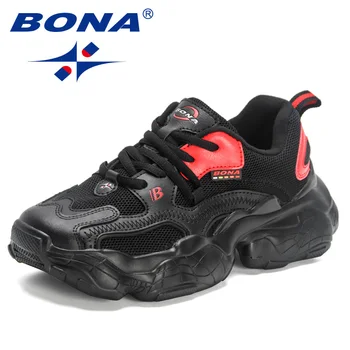 BONA / 2024 Новые Дизайнерские Кроссовки На платформе, Повседневная Обувь, Женская Модная Дышащая Удобная Нескользящая Обувь Для ходьбы, Женская Модная