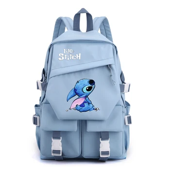 Disney Lilo Stitch Для мальчиков и девочек, детские сумки для школьных книг, женский рюкзак для подростков, студенческий рюкзак для путешествий, Mochila Escolar
