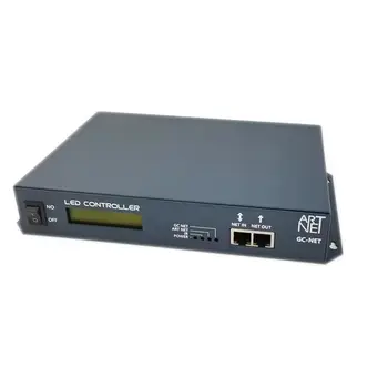 GC-6800; светодиодный подчиненный пиксельный контроллер, поддержка artnet, Гигабитная сеть, 8 портов DMX/SPI-выхода; работа с master GC-6600