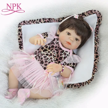 NPK Реалистичные куклы для девочек Bonecas Reborn Babies, модная полностью силиконовая виниловая кукла bebe от корпорации silicone menina