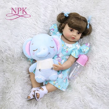 NPK55CM Анатомически правильная силиконовая кукла для всего тела soft real touch bebe doll возрожденная кукла для маленьких девочек