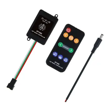 SP106E RGB Led RF Remote Wireless Music Controller WS2811 WS2812B Pixel Strip Lighting Цифровое Управление цветом