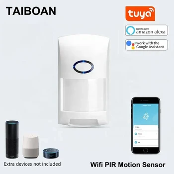 TAIBOAN Smart Tuya PIR Датчик движения WIFI Инфракрасный детектор Датчик человеческого тела Сигнализация Приложение для управления беспроводной домашней системой безопасности