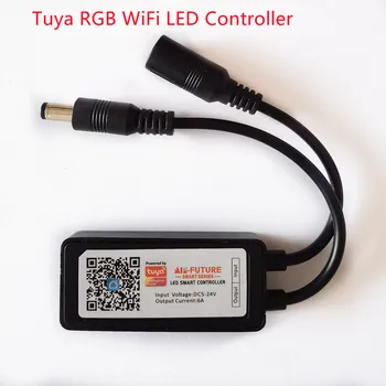 Tuya RGB WiFi Светодиодный Контроллер DC5-24V с Питанием от USB С Режимами Таймера Для 2835 5050 RGB Strip Light Smart Life APP