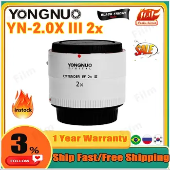 Yongnuo YN-2.0X III 2x удлинитель телеконвертера Объектив камеры с фиксированным фокусом для объектива Canon EOS EF