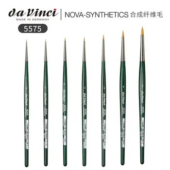 Акварельная Кисть Da Vinci Nova Серии 5575, Для Сверхкороткой Ретуши, Синтетическая, Ретуширующая или Миниатюрная Кисть Для Рисования