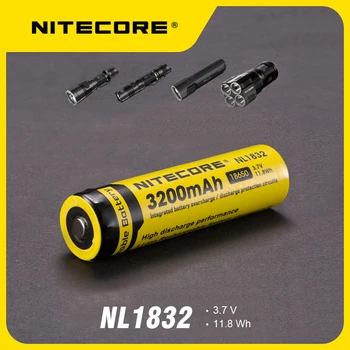 Аккумулятор для фонарика NITECORE NL1832 3200 мАч 3,7 В 11,8 Втч Литий-ионная аккумуляторная батарея с высокой производительностью разряда