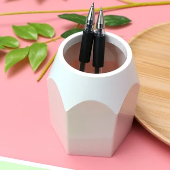 Большая подставка для карандашей, ваза для кисточек для макияжа, Креативный держатель для ручек, Канцелярские принадлежности Для аккуратного хранения на столе (розовый)