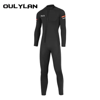 Гидрокостюм Oulylan Мужской 3 мм неопреновый костюм для серфинга с аквалангом, подводная рыбалка, подводная охота, кайтсерфинг, купальники, снаряжение для гидрокостюма