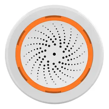 Датчик звуковой и световой Сирены Tuya Smart 90dB Smart Life Siren Система Домашней безопасности Tuya Gateway Hub, Используется С Alexa