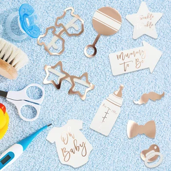 Детский душ бумажные фотографии реквизит для уютного дня рождения ребенка партия поставки ребенок-участник 