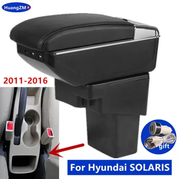 Для Hyundai SOLARIS Подлокотник Для Hyundai Accent RB Solaris Verna 2011-2016 Автомобильный Ящик Для Подлокотников Внутренний Ящик Для Хранения Автомобильных Аксессуаров