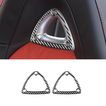 Для Mazda RX8 RX-8 2004-2008 Наклейки для украшения подголовника сиденья из углеродного волокна