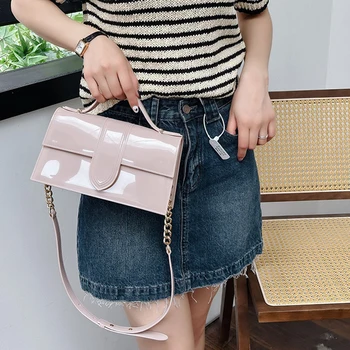 Женская повседневная сумка-ранец с регулируемым ремешком, однотонная Желейная сумка Большой емкости, Простая сумочка, Простая сумка через плечо