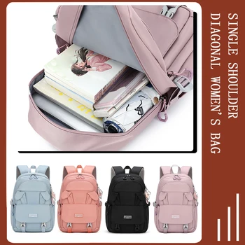 Женский рюкзак, школьные сумки с милыми заячьими ушками, большая вместимость для девочек-подростков