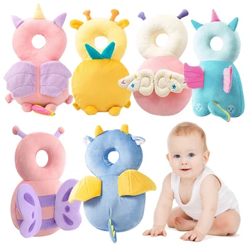 Защитная подушка для головы малыша с рисунком Пчелы-ангела, подушка для защиты головы и спины, предотвращающая травмы, защитные подушки для младенцев