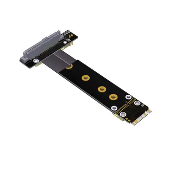 Интерфейс ADT U2 SFF-8639 (U.2) - M.2 для NVMe для NGFF Key M key-M M2 Адаптер Riser Card Ленточный удлинитель кабеля 30 см