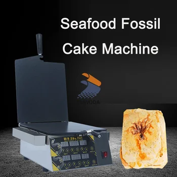 Коммерческий Осьминог Oracle Bone Pattern Scallop Machinery 2400W 220V Seafood Pressed Cake Maker Fossil Машина Для приготовления блинов