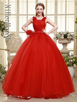 Красные бальные платья 2023, пышные платья больших размеров, Vestidos 15 Años, вечерние платья