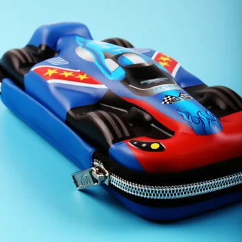 Креативные пеналы для гоночных автомобилей 3D, высококачественная сумка для карандашей EVA, держатель для школьных канцелярских принадлежностей для мальчиков, подарок для детей