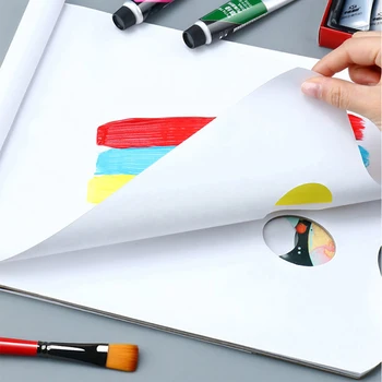Материал для рисования Бумага Одноразовая Моющаяся Цветовая палитра 36 Листов цветной бумаги Гуашь Акриловая тонировка N04 20 Прямая поставка