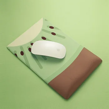 Милый и креативный коврик для мыши kiwi, мягкая поддержка запястья, силиконовый удобный коврик для мыши с памятью