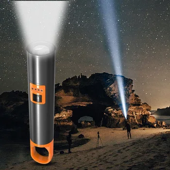 Мини-Брелок-Факелы USB Type-C Для Зарядки Кемпинговой Лампы Телескопический Зум Водонепроницаемый Встроенный Аккумулятор для Ночной Езды