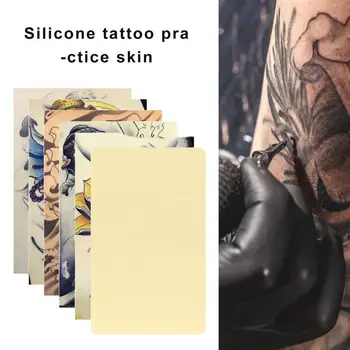 Начинающий Татуировщик Поставляет Реалистичную Кожу Для Практики Татуировки из Мягкого Силикона для Начинающих Опытных Художников 1шт/6шт Искусственный