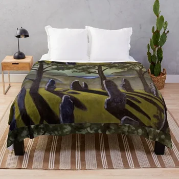 Одеяло Outlander Sunset для декоративного дивана, тяжелое для сна, Винтажные милые клетчатые одеяла