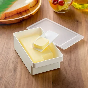 Органайзер для нарезки масла из полипропилена с крышкой, коробка для консервирования сыра, Сервировочные инструменты, Кухонный резак, Коробка для хрустящей корочки