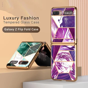 Оригинальный чехол GKK Для Samsung Galaxy Z Fold 2 5G Case Из Роскошного закаленного Стекла С Жестким Покрытием Для Samsung Z Fold 2 5G Cover