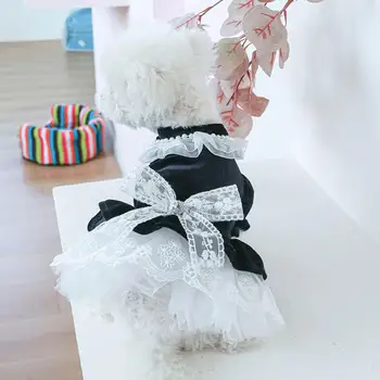 Платье принцессы для домашних животных Модное платье для кошек с застежкой на пуговицы, свадебное платье для кошек и собак, товары для домашних животных