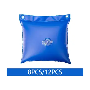 Подвесная сумка для покрытия бассейна из ПВХ, аксессуары, Морозостойкие, 12x10 дюймов, для наземных зимних бассейнов, синего цвета, многоцелевые