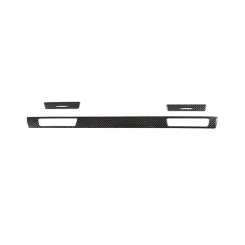 Подстаканник для приборной панели, декоративные полоски, наклейки для отделки BMW 3 серии E90 2005-2012, автомобильные аксессуары, АБС-карбоновое волокно