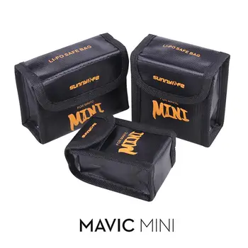 Пожаробезопасная взрывозащищенная сумка для хранения липо-аккумуляторов Lipo Battery Guard Safe Pouch, совместимая с аккумулятором DJI Mavic Mini Mini 2