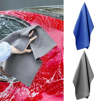 Полотенце для мытья автомобиля, суперпоглощающее авто Бархатное двухстороннее чистящее средство премиум-класса, универсальное полотенце для мытья автомобильных аксессуаров