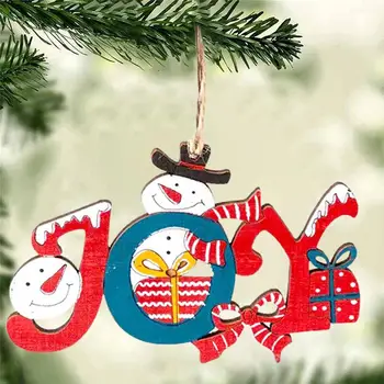Прекрасная Рождественская елка, подвесной алфавитный дизайн, Яркая Рождественская подвеска, Рождественская подвеска с радостным письмом