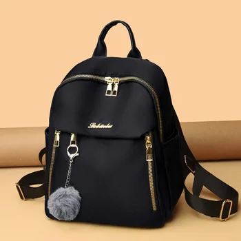 Простые черные рюкзаки большой емкости из искусственной кожи, женская дорожная сумка, однотонный студенческий школьный рюкзак Harajuku, сумки унисекс, High Street
