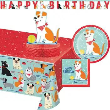 Разноцветный набор для празднования дня рождения собаки, 27 штук, украшения для празднования дня рождения
