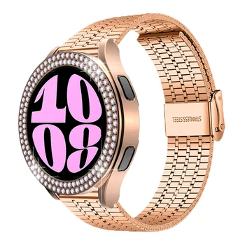 Ремешок Чехол Протектор Для Galaxy Watch 5/4 40 мм 44 мм Для Samsung galaxy Watch 6 44 мм 40 мм Браслет Алмазная Защитная Оболочка