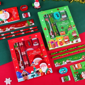 Рождественский подарок Ручной набор из 6 предметов, Подарочная коробка для школьных принадлежностей, Рождественские обучающие подарки для детей, награды для детского сада
