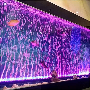 Светодиодная воздушно-пузырьковая аквариумная лампа, подводный светильник для аквариума, меняющий цвет, вырабатывающий кислород для аквариума