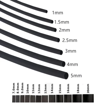 Сделай сам 1 метр/5 метров 2: 1 1 мм 1,5 мм 2 мм 2,5 мм 3 мм 3,5 мм 4 мм 5 мм 6 мм 7 мм 8 мм 9 мм Черная Термоусадочная трубка Защита кабеля Термоусадочной трубки