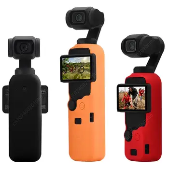 Силиконовый Чехол Противоударный Протектор Кожной Оболочки Против Царапин Ручной Карданный Чехол Для Камеры Противоскользящий для DJI OSMO Pocket 3 Camera